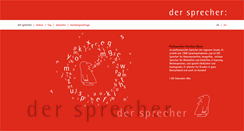 Desktop Screenshot of dersprecher.com
