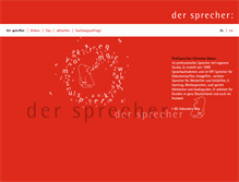 Tablet Screenshot of dersprecher.com
